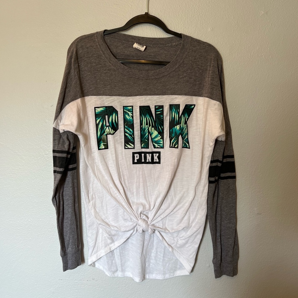 Victoria’s Secret Pink Long Sleeve Open Back Top